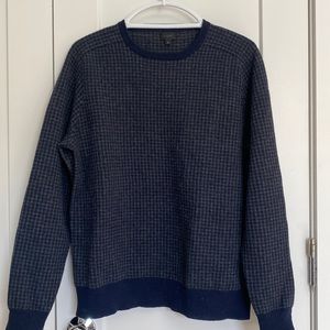 Minimal checked design J Crew sweater